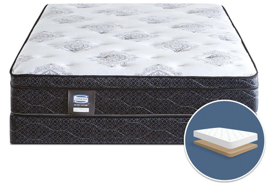 Simmons Do Not Disturb Avante Euro-Top Firm Low-Profile Mattress Set|Ensemble matelas ferme à Euro-plateau à profil bas Avante Ne pas déranger Simmons pour grand lit
