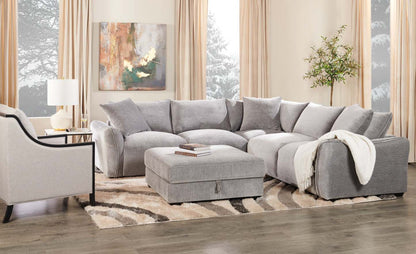 Posh 28.14 Fabric Accent Chair with Removable Back and Seat Cushions and Wood Legs - Beige | Fauteuil d’appoint Posh de 28,14 po en tissu avec coussins de dossier et de siège amovibles et pattes en bois - beige