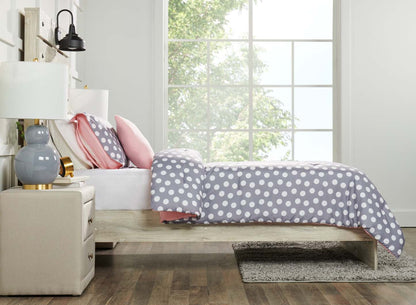 Portia 4-Piece Full Comforter Set - Grey | Ensemble d'édredon Portia 4 pièces pour lit double - gris