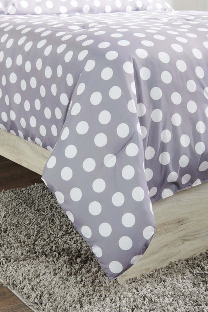 Portia 4-Piece Full Comforter Set - Grey | Ensemble d'édredon Portia 4 pièces pour lit double - gris