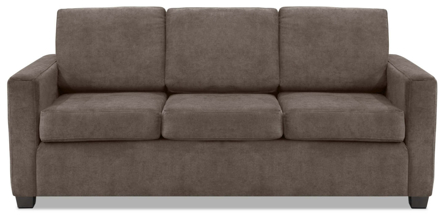 Becca Chenille Full-Size Sofa Bed – Charcoal|Sofa-lit double Becca en chenille – anthracite