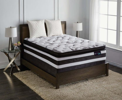 Serta iComfort® Hybrid Manolo Medium Super Pillow-Top Full Mattress Set|Ensemble semi-ferme à plateau-coussin épais Manolo iComfort Hybride de Serta pour lit double