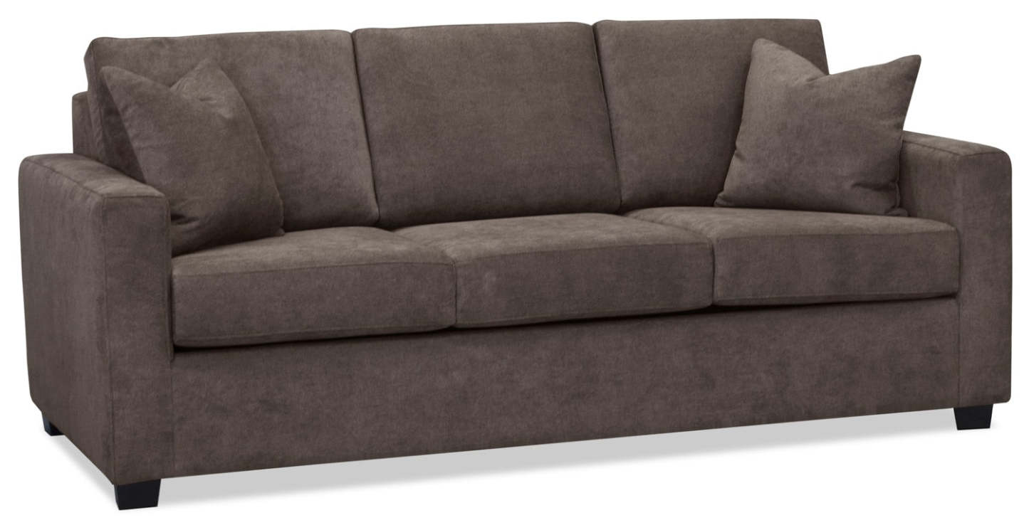 Becca Chenille Full-Size Sofa Bed – Charcoal|Sofa-lit double Becca en chenille – anthracite