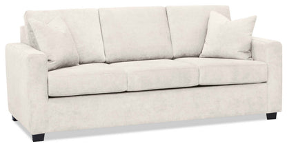 Becca Chenille Full-Size Sofa Bed – Silver|Sofa-lit double Becca en chenille – argenté