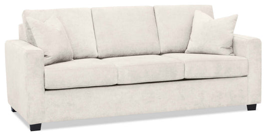 Becca Chenille Full-Size Sofa Bed – Silver|Sofa-lit double Becca en chenille – argenté