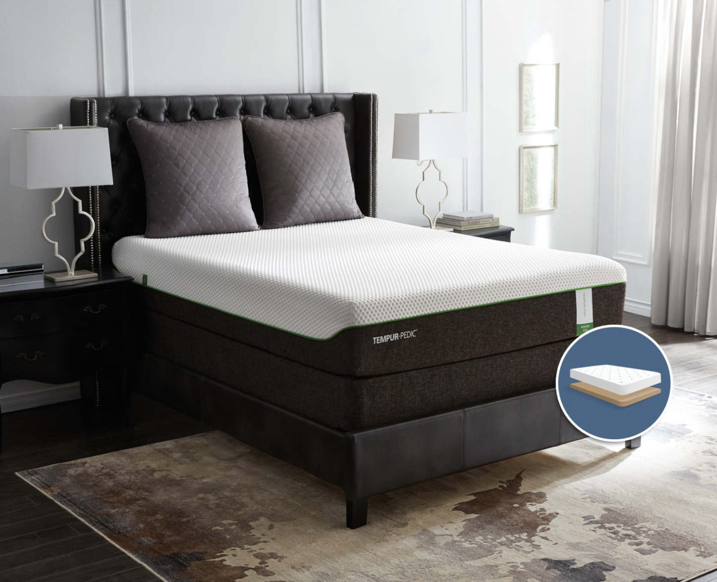 TEMPUR-Flex® Recover Tight-Top Low-Profile Full Mattress Set|Ensemble matelas à plateau régulier à profil bas Recover TEMPUR-Flex pour lit double