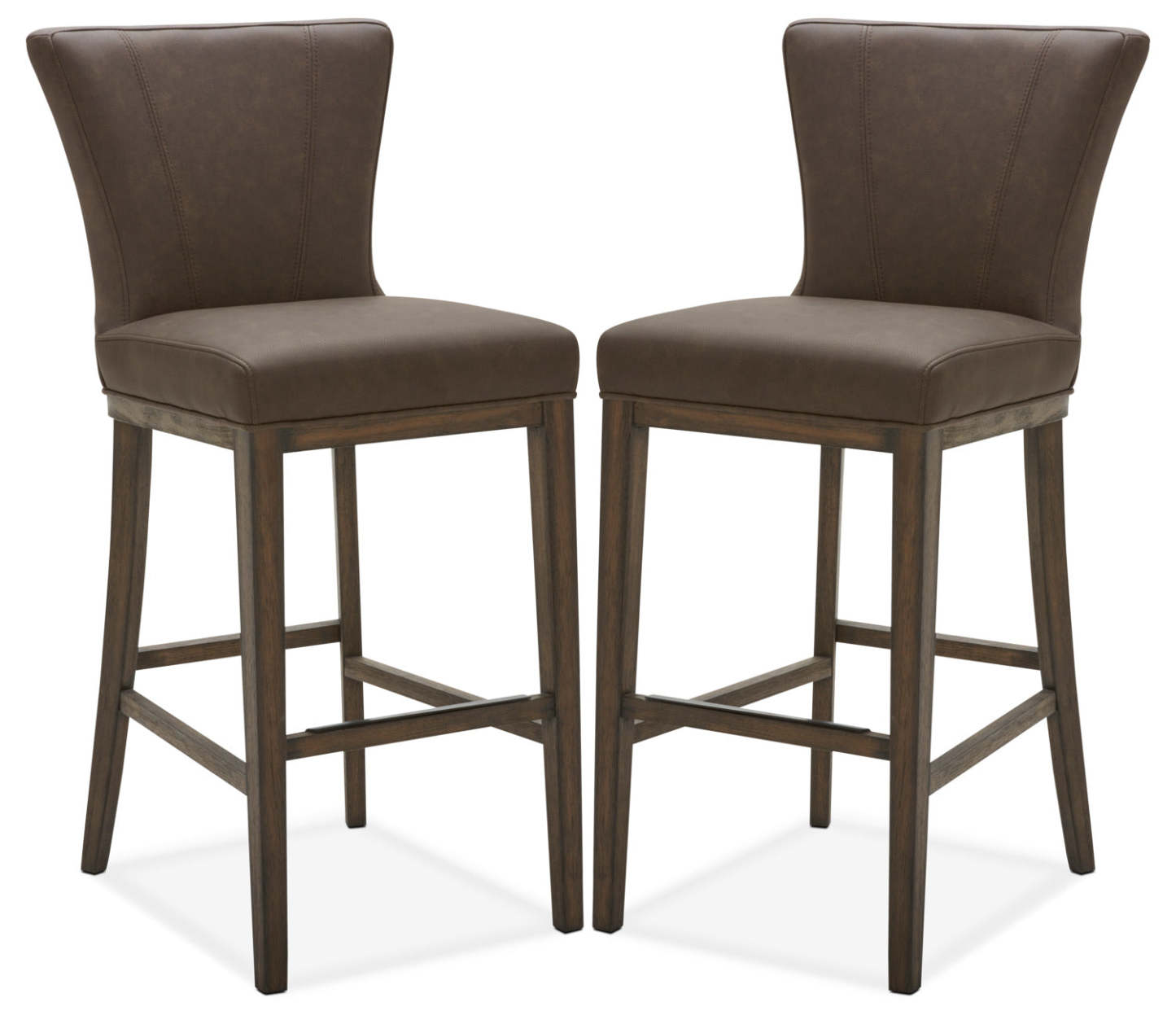 Quinn Bar Stool, Set of 2 – Brown|Tabouret bar Quinn, ensemble de 2 - brun|QUINCBSP