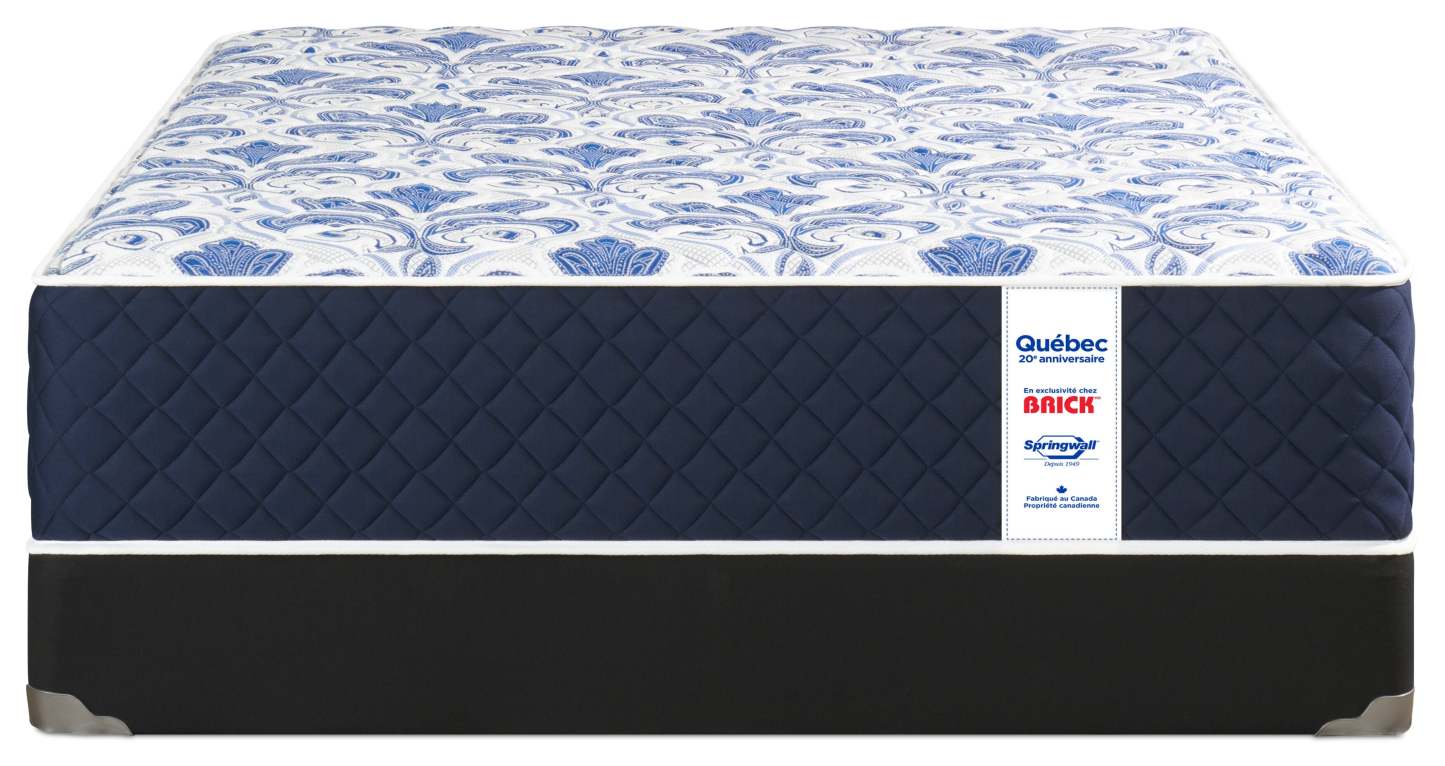 Ensemble matelas très ferme à plateau régulier 20e anniversaire au Québec de Springwall pour lit double