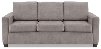 Becca Chenille Full-Size Sofa Bed – Ash|Sofa-lit double Becca en chenille – cendre