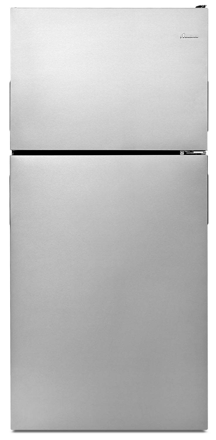 Réfrigérateur Amana de 30 pi³ et de 18 po à congélateur supérieur - acier inoxydable - ART318FFDS | Amana 30 18 Cu. Ft. Top-Mount Refrigerator - Stainless Steel - ART318FFDS