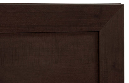 Lit à panneaux Yorkdale avec tête de lit et cadre, fabriqué au Canada, brun - Grand lit | Lit à panneau Yorkdale fabriqué au Canada avec tête de lit et cadre, brun - format grand lit