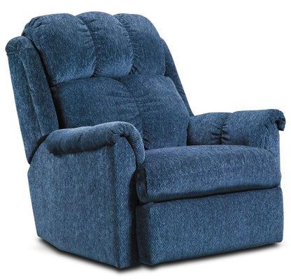 Made in Canada 35 Chenille Fabric Power Reclining Chair - Navy Blue | Fauteuil inclinable électrique de 35 po fabriqué au Canada en tissu de chenille - bleu marine