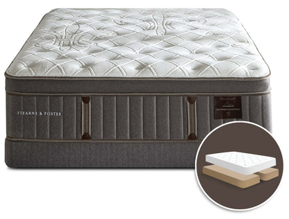 Stearns &amp; Foster Wynford Plush Euro-Top Split Queen Mattress Set|Ensemble matelas moelleux à Euro-plateau divisé Wynford de Stearns &amp; Foster pour grand lit
