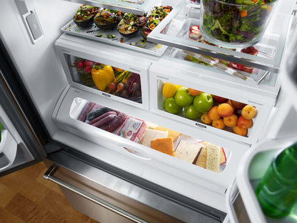 Réfrigérateur KitchenAid de 36 po et 22 pi³ à portes françaises - acier inoxydable - KRFC302ESS | KitchenAid 36 22 Cu. Fort. Réfrigérateur à portes françaises - Acier inoxydable - KRFC302ESS