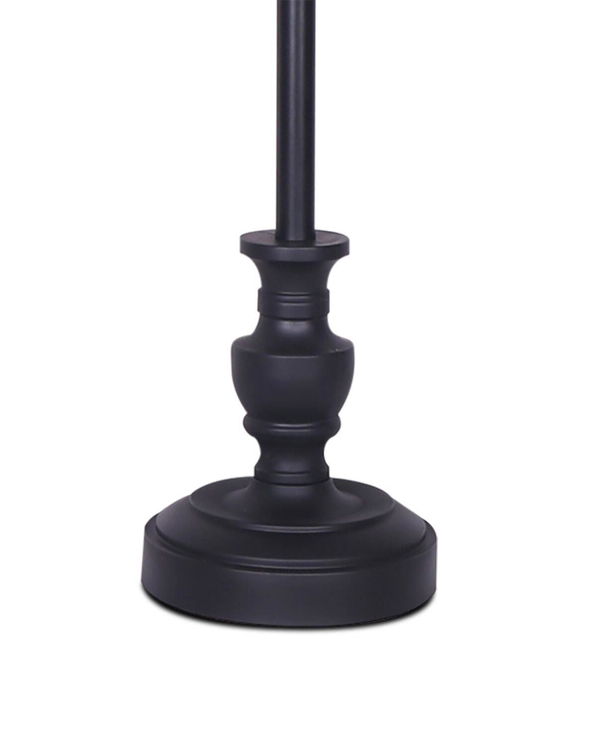 Ensemble 3 lampes Quinn traditionnelles noires, 2 lampes de table et 1 lampe à pied