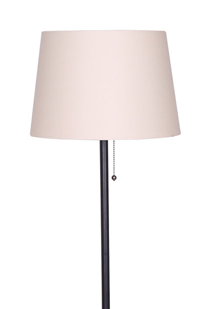 Ensemble 3 lampes Quinn traditionnelles noires, 2 lampes de table et 1 lampe à pied