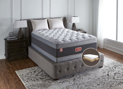 Beautyrest® Hotel Diamond 6 Plush Ultra Euro-Top Split Queen Mattress Set|Ensemble moelleux à Euro-plateau épais divisé Hotel Diamond 6 de Beautyrest pour grand lit