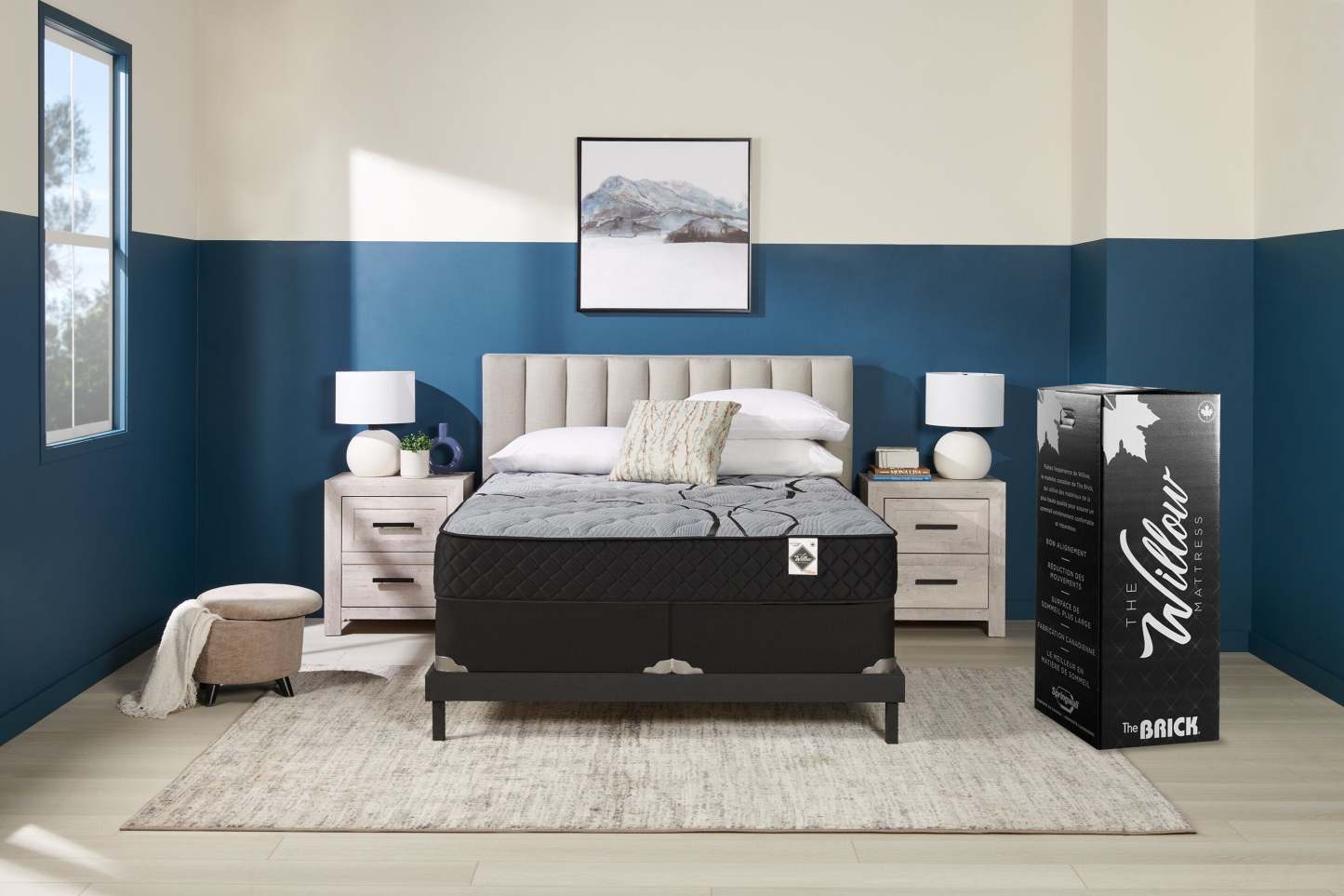 Springwall Red Cedar Tight Top Medium King Mattress-in-a-Box | matelas semi-ferme à plateau régulier dans une boîte Red Cedar de Springwall pour très grand lit