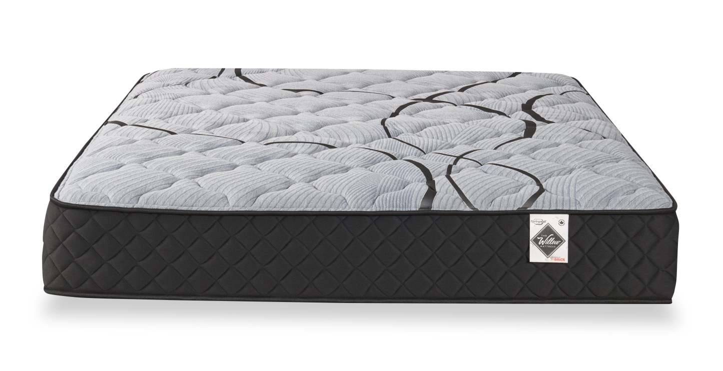 Matelas dans une boîte pour lit simple moyen Springwall en cèdre rouge à plateau serré | matelas semi-ferme à plateau régulier dans une boîte Red Cedar de Springwall pour lit simple