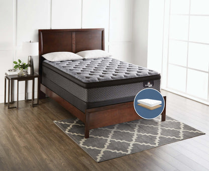 Serta® iCollection® Farina Medium Euro-Top Low-Profile Queen Mattress Set|Ensemble matelas semi-ferme à Euro-plateau à profil bas Farina iCollection Serta pour lit queen