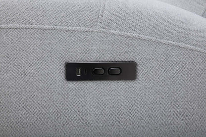 Reign 78 Fabric Power Reclining Loveseat with Console - Bronco Stone Grey | Causeuse à inclinaison électrique Reign de 78 po en tissu avec console - gris pierre Bronco