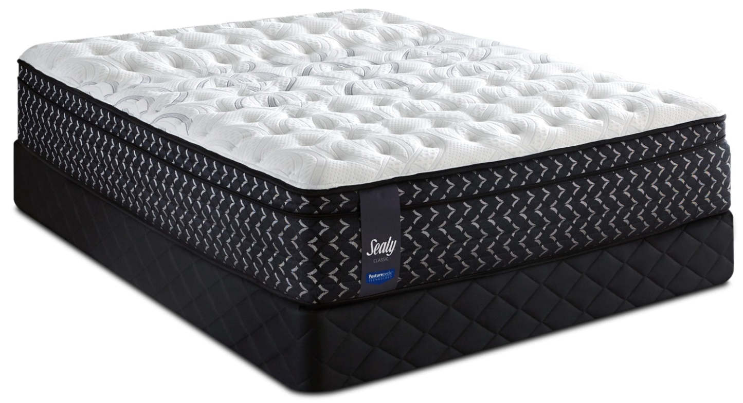 Sealy Posturepedic Highbury Medium Euro-Top Mattress Set|Ensemble semi-ferme à Euro-plateau Highbury Posturepedic de Sealy pour grand lit