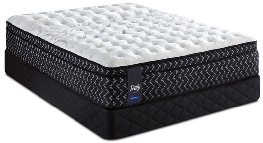 Sealy Posturepedic Highbury Medium Euro-Top Mattress Set|Ensemble semi-ferme à Euro-plateau Highbury Posturepedic de Sealy pour grand lit