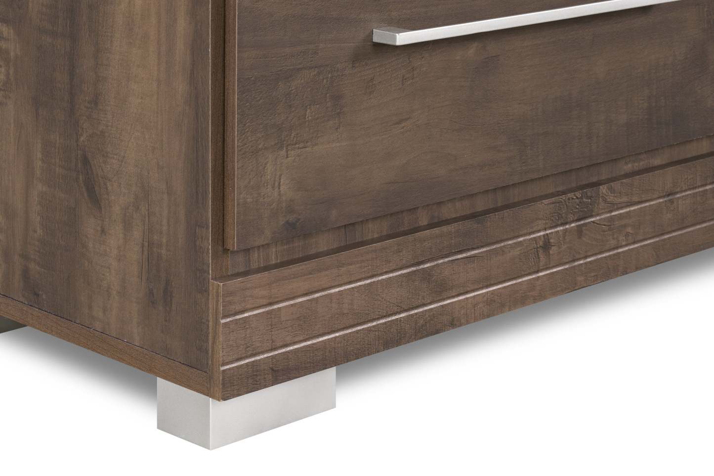 Table de chevet à 2 tiroirs Riley, 21 l x 24 h, fabriquée au Canada - Gris | Table de nuit Riley de 21 po (L) x 24 po (H) à 2 tiroirs, fabriquée au Canada - grise