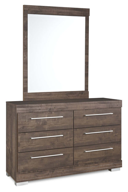 Miroir de commode de chambre à coucher Riley, fabriqué au Canada - Gris | Miroir de commode de chambre à coucher Riley, fabriqué au Canada - gris