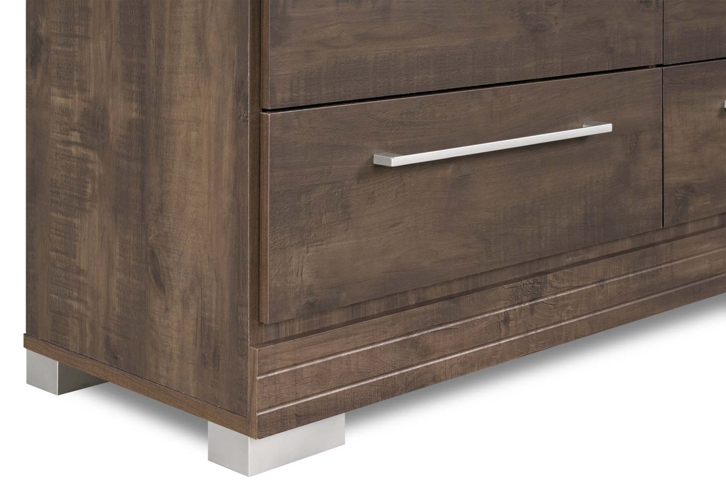 Commode à 6 tiroirs pour chambre à coucher Riley, 49 L x 31 H, fabriquée au Canada - Gris | Commode de chambre à coucher Riley de 49 po (L) x 31 po (H) à 6 tiroirs, fabriquée au Canada - grise