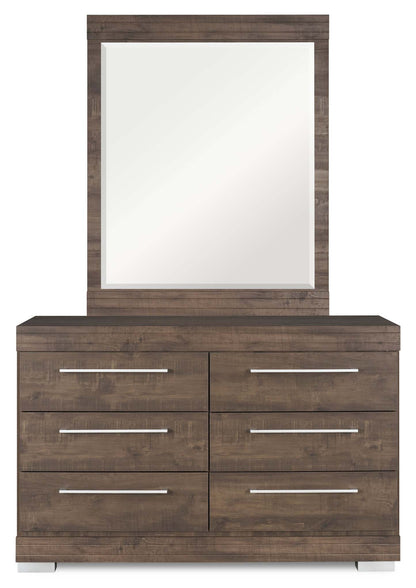 Miroir de commode de chambre à coucher Riley, fabriqué au Canada - Gris | Miroir de commode de chambre à coucher Riley, fabriqué au Canada - gris