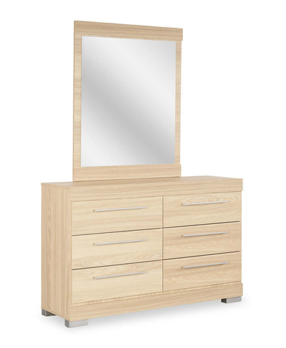Miroir de commode de chambre à coucher Riley, fabriqué au Canada - Naturel | Miroir de commode de chambre à coucher Riley, fabriqué au Canada - naturel