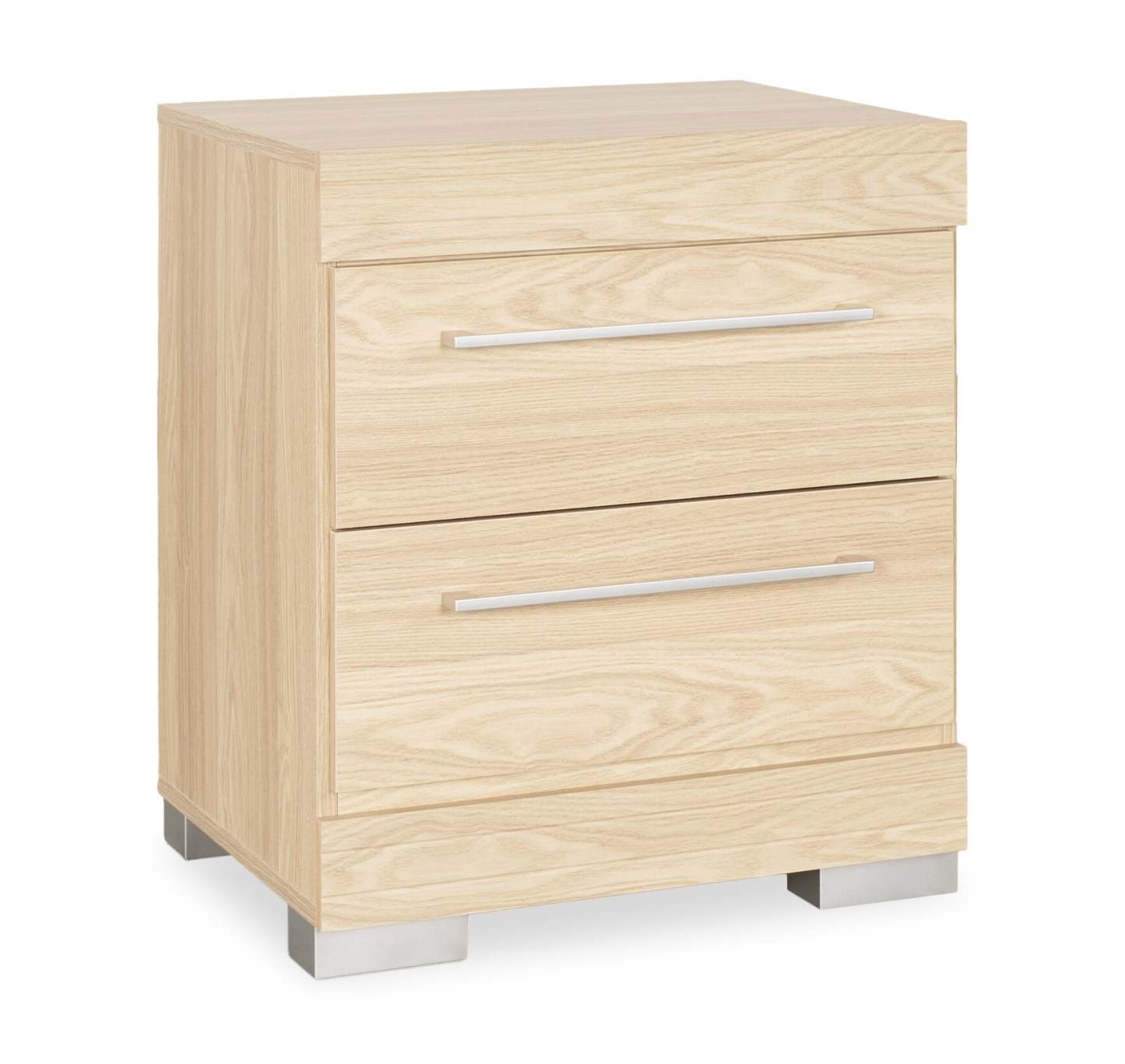 Table de chevet à 2 tiroirs Riley, 21 l x 24 h, fabriquée au Canada - Naturel | Table de nuit Riley de 21 po (L) x 24 po (H) à 2 tiroirs, fabriquée au Canada - naturelle