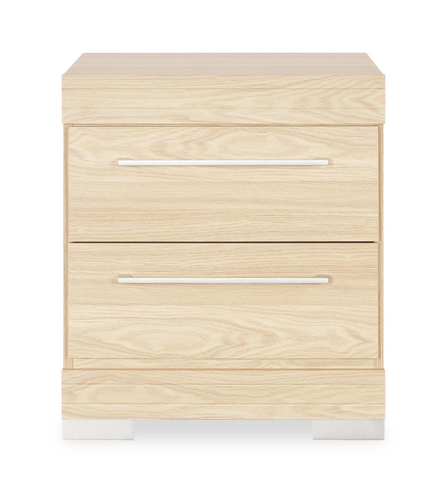Table de chevet à 2 tiroirs Riley, 21 l x 24 h, fabriquée au Canada - Naturel | Table de nuit Riley de 21 po (L) x 24 po (H) à 2 tiroirs, fabriquée au Canada - naturelle