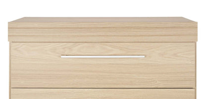 Commode de chambre à coucher Riley, 5 tiroirs, 31 l x 46 h, fabriquée au Canada - Naturel | Commode verticale de chambre à coucher Riley de 31 po (L) x 46 po (H) à 5 tiroirs, fabriquée au Canada - naturelle