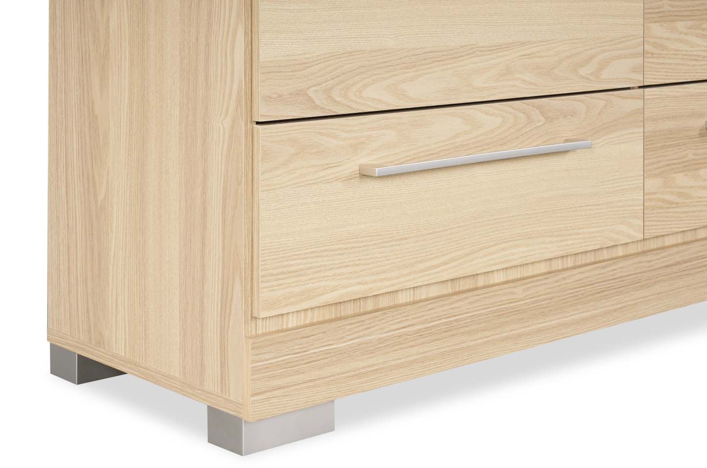 Commode à 6 tiroirs pour chambre à coucher Riley, 49 L x 31 H, fabriquée au Canada - Naturel | Commode de chambre à coucher Riley de 49 po (L) x 31 po (H) à 6 tiroirs, fabriquée au Canada - naturelle