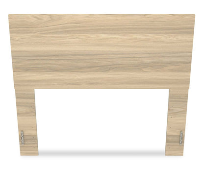 Lit à panneaux Riley avec tête de lit et cadre pour enfants, fabriqué au Canada, naturel - Pleine grandeur | Lit à panneaux Riley avec tête de lit et cadre de lit pour enfants, fabriqué au Canada, naturel - format lit double