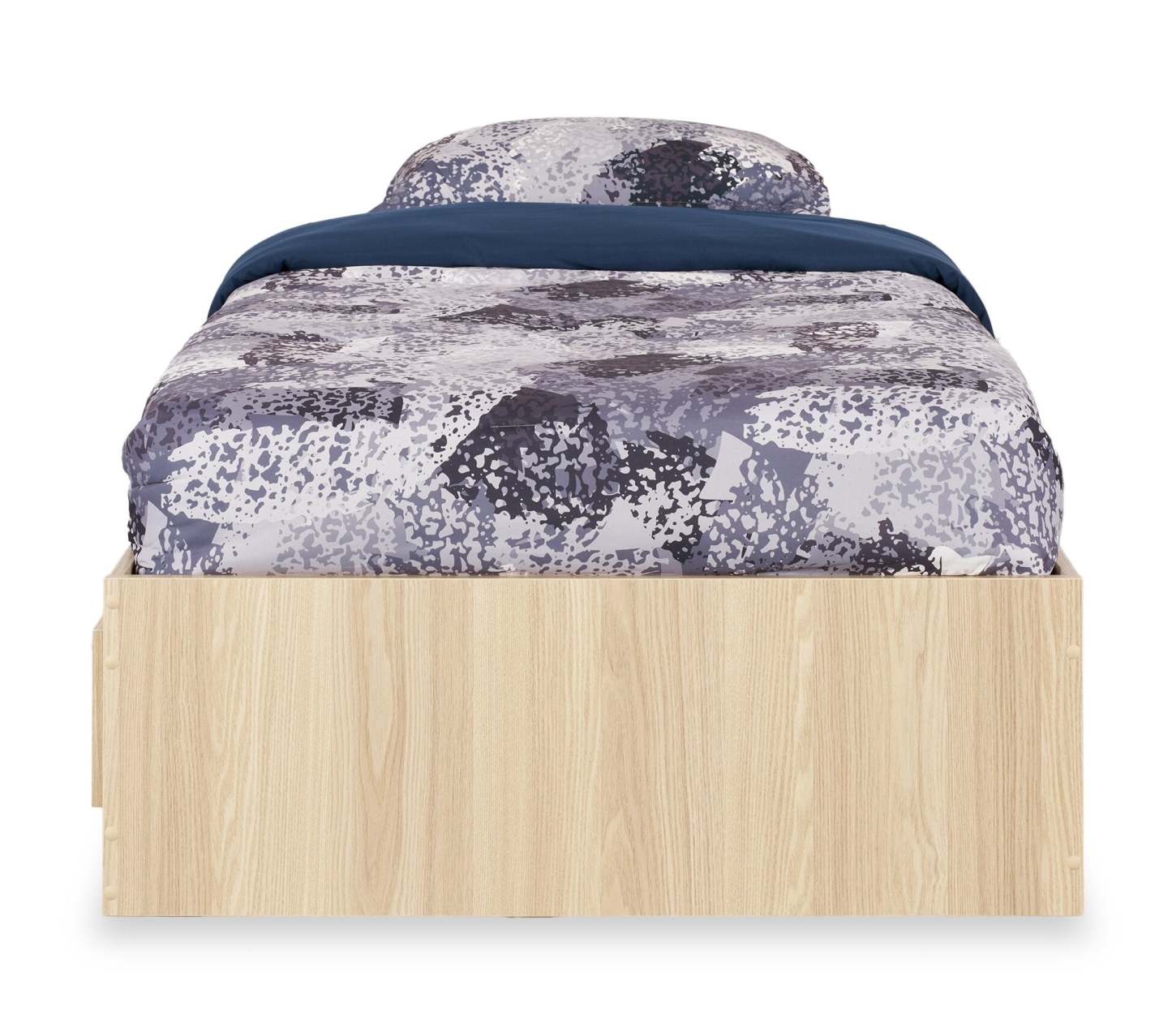 Lit Mates Riley avec rangement à 3 tiroirs pour enfants, fabriqué au Canada, naturel - taille simple | Lit matelot Riley avec 3 tiroirs de rangement pour enfants, fabriqué au Canada, naturel - format lit simple