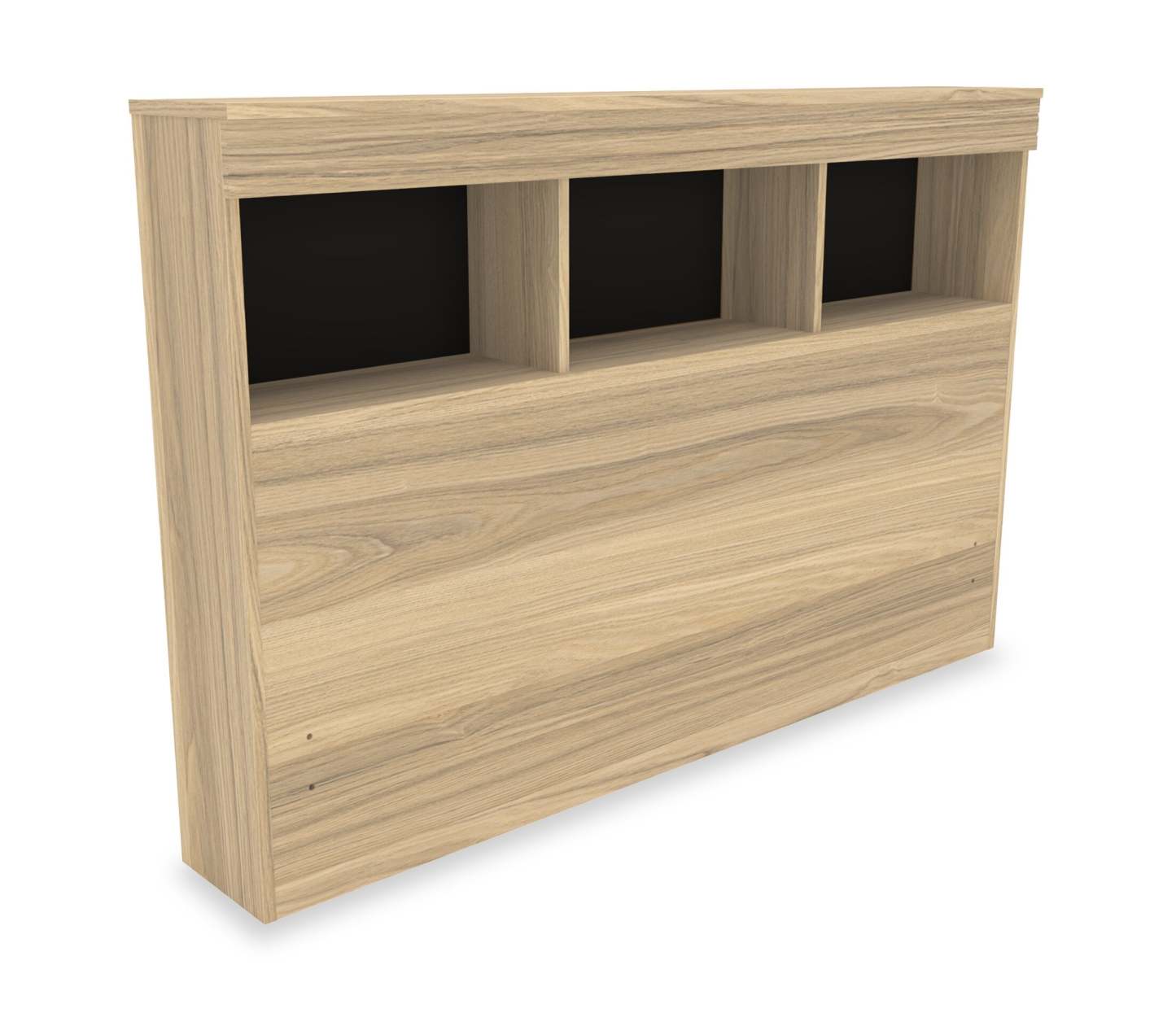 Ensemble de lit Riley Mates avec tête de lit bibliothèque pour enfants, fabriqué au Canada, naturel - pleine grandeur | Lit matelot Riley avec ensemble de tête de lit bibliothèque pour enfants, fabriqué au Canada, naturel - format lit double