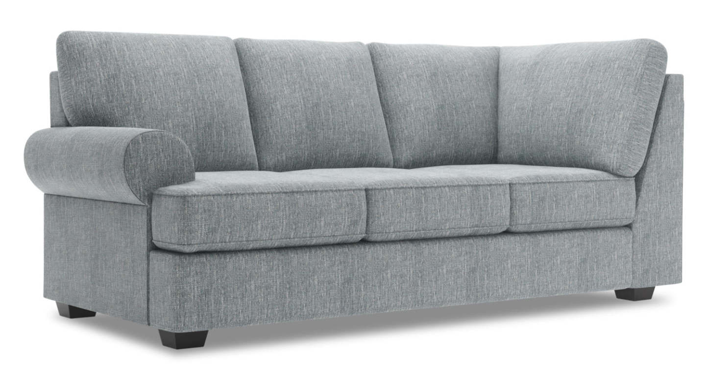 Sofa Lab Roll LAF Sofa Return - Luna Pewter | Sofa de gauche pour rallonge Roll de la collection Sofa Lab - Luna étain | RO152291