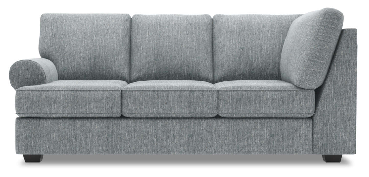 Sofa Lab Roll LAF Sofa Return - Luna Pewter | Sofa de gauche pour rallonge Roll de la collection Sofa Lab - Luna étain | RO152291