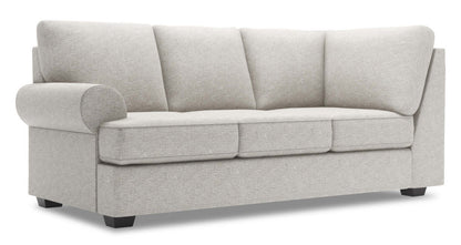 Sofa Lab Roll LAF Sofa Return - Argent luxueux | Sofa de gauche pour rallonge Roll de la collection Sofa Lab - Argenté luxueux | RO152793