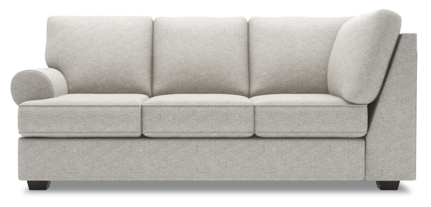 Sofa Lab Roll LAF Sofa Return - Argent luxueux | Sofa de gauche pour rallonge Roll de la collection Sofa Lab - Argenté luxueux | RO152793
