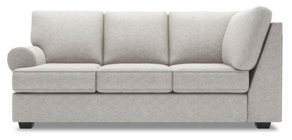 Sofa Lab Roll LAF Sofa Return - Argent luxueux | Sofa de gauche pour rallonge Roll de la collection Sofa Lab - Argenté luxueux | RO152793