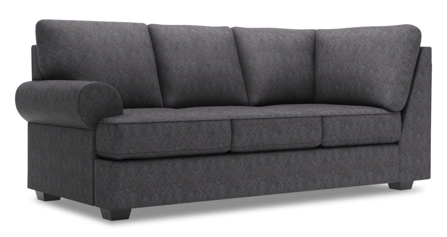 Sofa Lab Roll LAF Sofa Return - Charbon de luxe | Sofa de gauche pour rallonge Roll de la collection Sofa Lab - Anthracite luxueux | RO152993