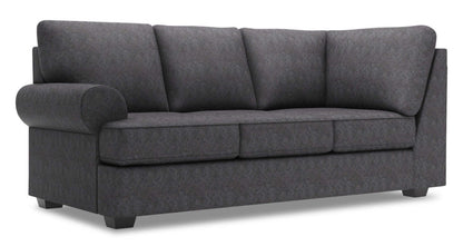 Sofa Lab Roll LAF Sofa Return - Charbon de luxe | Sofa de gauche pour rallonge Roll de la collection Sofa Lab - Anthracite luxueux | RO152993