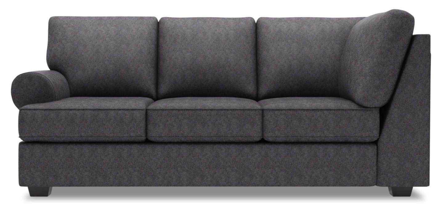 Sofa Lab Roll LAF Sofa Return - Charbon de luxe | Sofa de gauche pour rallonge Roll de la collection Sofa Lab - Anthracite luxueux | RO152993