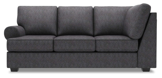 Sofa Lab Roll LAF Sofa Return - Charbon de luxe | Sofa de gauche pour rallonge Roll de la collection Sofa Lab - Anthracite luxueux | RO152993