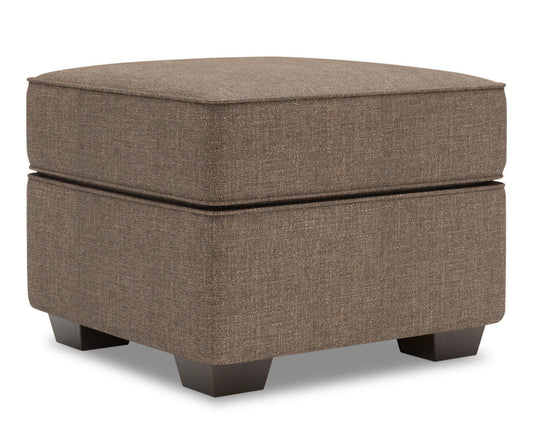 Fabriqué au Canada Canapé personnalisable Lab Roll 24 poufs en tissu d'apparence lin - Luna Praline Brown | Pouf Roll de Sofa Lab de 24 po fabriqué au Canada en tissu d'apparence lin - brun Luna Praline | RO802591