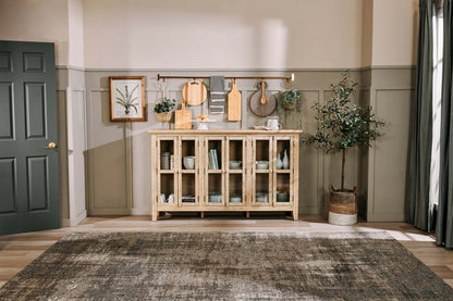 Rocco 70 6-Door Large Accent Cabinet - Crème|Grande armoire décorative Rocco de 70 po avec 6 portes - crème